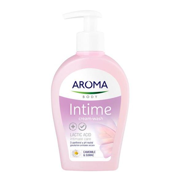 Gel pentru Igiena Intima cu Extract de Musetel, Sumac si Acid Lactic - Aroma Intime Wash Gel Lactic Acid, Camomile &amp; Sumac, 250 ml