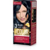 Vopsea Crema Permanenta - Aroma Color 3-Plex Permanent Hair Color Cream, nuanta 1.1 Blue Black, 90 ml