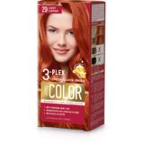 Vopsea Crema Permanenta - Aroma Color 3-Plex Permanent Hair Color Cream, nuanta 29 Light Cooper, 90 ml