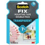 Banda Dublu Adeziva Transparenta pentru Montare - 3M Scotch Fix Mounting Tape Double-Face, 7 kg, 19 mm x 5 m, 1 buc