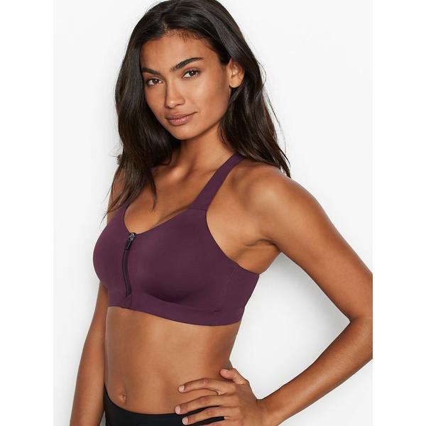 Bustiera sport dama, Victoria's Secret, Knockout Maximum Support Front-Close Sport, Mov, 34C (75C)