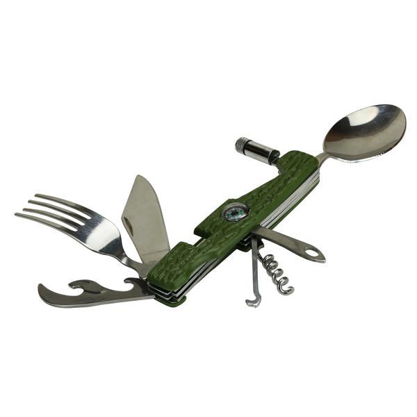 Briceag Huntsman multifunctional, 9 functii, husa, verde, OnemisFlot