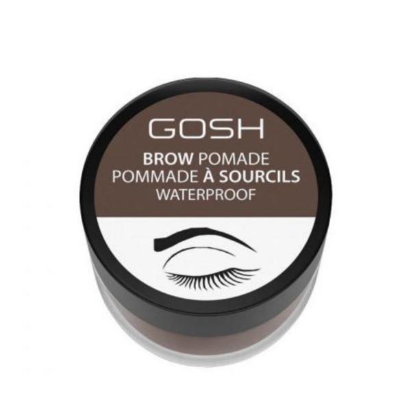 Machiaj sprancene Gosh Brow Pomade Waterproof - 003 Dark Brown, 4ml