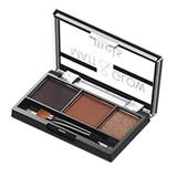 Fard sprancene profesional Meis Cosmetics, Eyebrow Shadow Matt&Glow, perie inclusa 02, 3.2g