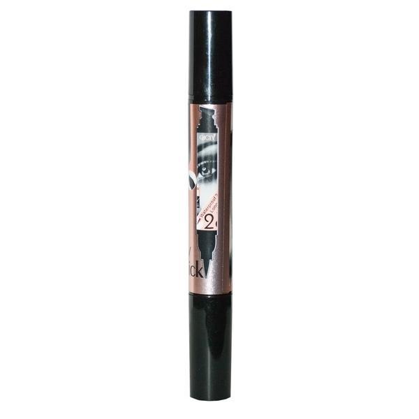 Tus cu stampila si eyeliner pentru ochi Qiciy, Waterproof, negru, 5 g