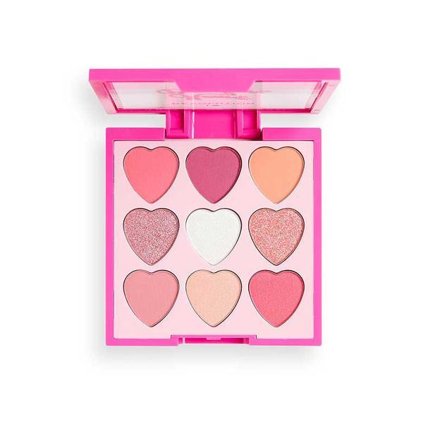 Paleta fard de ochi, Lucky Sweetheart, Makeup Revolution, 9x0.55g