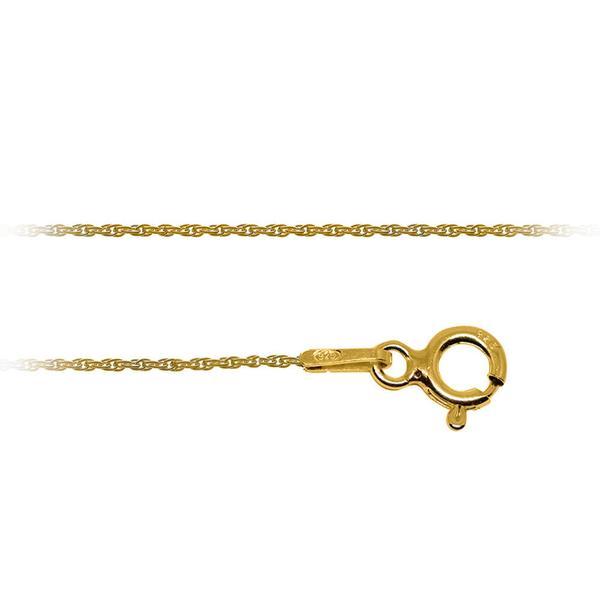 Lantisor din argint 925 placat cu aur galben 24K - Rope