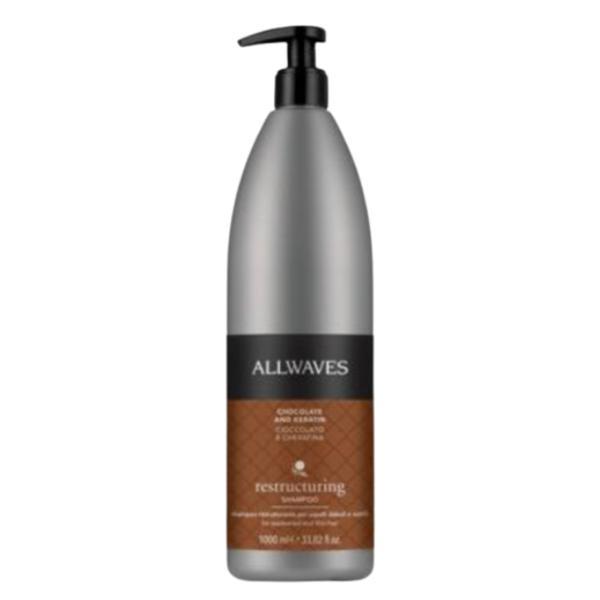 Sampon cu ciocolată și keratină Allwaves Shampoo Chocolate and Keratin Weakened Thin Hair 1000 ml