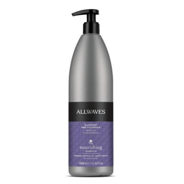 Sampon profesional cu Afine si Galbenele pentru par vopsit Allwaves 1000 ml