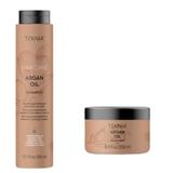 Set pentru par uscat Lakme, Argan Oil Sampon 300 ml + Tratament 250 ml