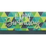 Felicitare „Happy Birthday„ – arta literelor frumoase, cu plic alb, 22 x 11 cm