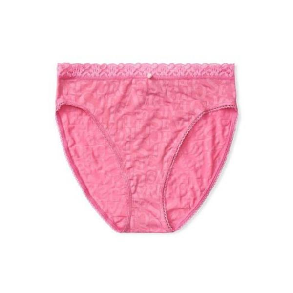 Chiloti Victoria's Secret, Logo Burnout Brief Panty, Roz cu Logo, M
