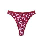 Chiloti Victoria's Secret, Cotton Core High Leg Thong, Visiniu cu model, S