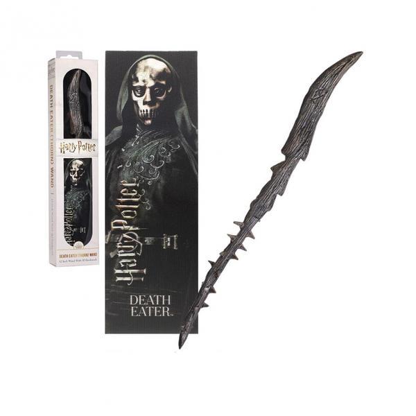 Bagheta Harry Potter - Death Eater 30cm Originala + Semn De Carte