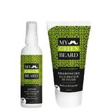 Pachet Promo pentru crestere barba si mustata - Lotiune acceleratoare si Sampon accelerator 100ml + 150ml My Green Beard