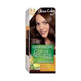 Vopsea de par Garnier Color Naturals 3.3 saten ciocolatiu inchis, 110 ml