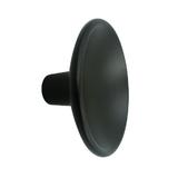 Buton pentru mobila Disc Zamak, finisaj negru mat, D 50 mm