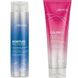 Set cadou Sampon Joico Moisture Recovery 300ml si Balsam de Par Joico Colorful Anti-Fade 250ml