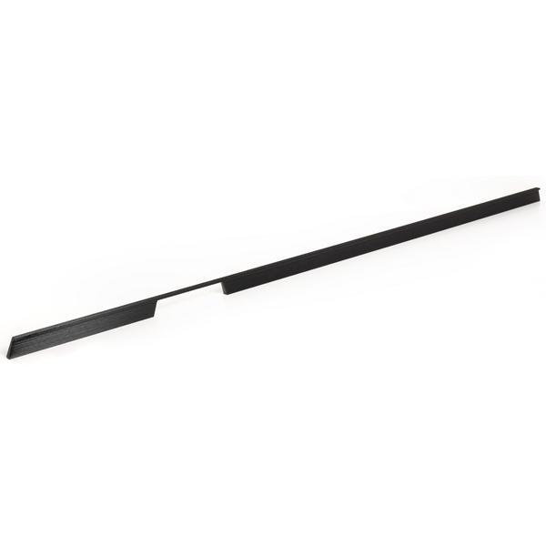 Maner pentru mobila Rail cu decupaj stanga, finisaj negru periat, L 1150 mm