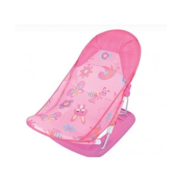 Scaun de baie bebe, cu spatar, pliabil in 3 pozitii,Roz,RS-38930R