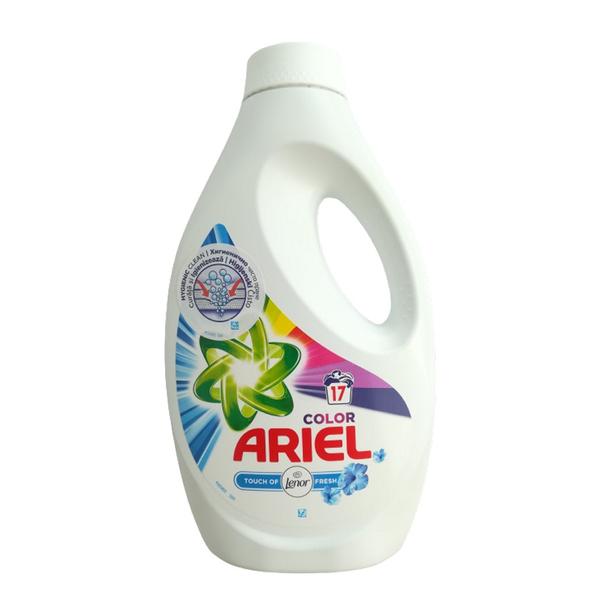 Detergent Automat Lichid pentru Rufe Colorate cu Lenor - Ariel Color Touch of Lenor Fresh, 935 ml
