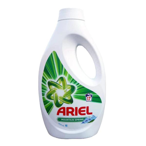 Detergent Automat Lichid cu Aroma Primavaratica de Munte - Ariel Gel Concentrated Mountain Spring, 935 ml