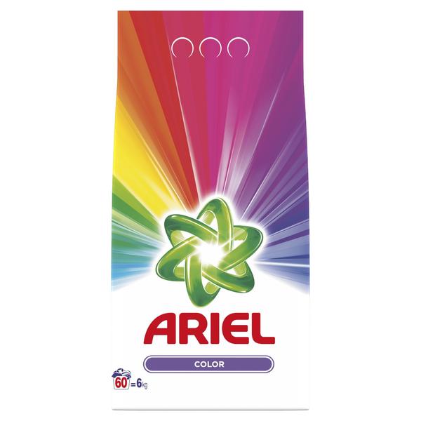 Detergent Automat Pudra pentru Rufe Colorate - Ariel Color, 6000 g