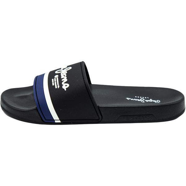 Slapi barbati Pepe Jeans Slider Portobello PMS70108-999, 40, Negru