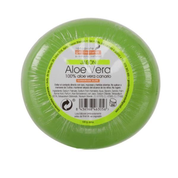 Sapun dermatocosmetic rotund cu Aloe Vera Bio GeodermAloe, 100 g, GeodermAloe