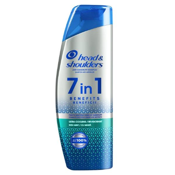 Sampon 7in 1 Antimatreata Ultra Revigorant - Head&amp;Shoulders Anti-Dandruff Shampoo 7in 1 Benefits Ultra Cooling, 270 ml