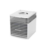 Mini AC portabil racitor de aer Andowl, raceste umidifica si purifica aerul pe baza de vapori de apa rezervor 600ml 10h, alb