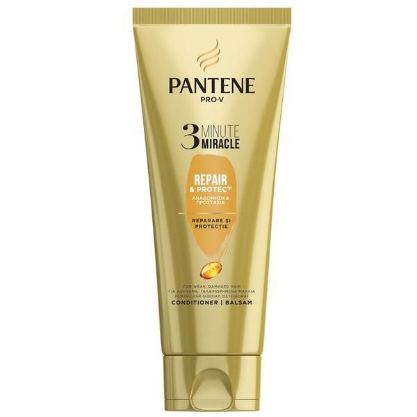 Balsam 3 Minute pentru Par Subtiat si Deteriorat - Pantene Pro-V 3 Minute Miracles Repair&Protect Conditioner, 200 ml