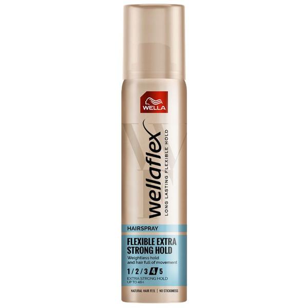 Fixativ cu Fixare Extra Puternica - Wella Wellaflex Hairspray Flexible Extra Strong Hold, 75 ml