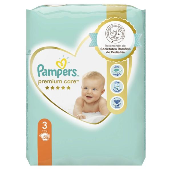 Scutece-Chilotel - Pampers Premium Care Pants, marimea 3 (6-10 kg), 20 buc