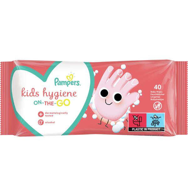 Servetele Umede Pentru Copii - Pampers Kids Hygiene On-the-Go, 40 buc