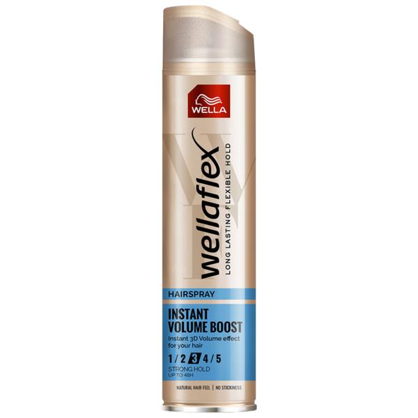 Fixativ pentru Volum cu Fixare Extra Puternica - Wella Wellaflex Hairspray Instant Volume Boost Extra Hold, 250 ml