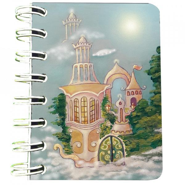 Carnet cu spira Castelul fermecat, 7 x 10 cm, 75 foi veline