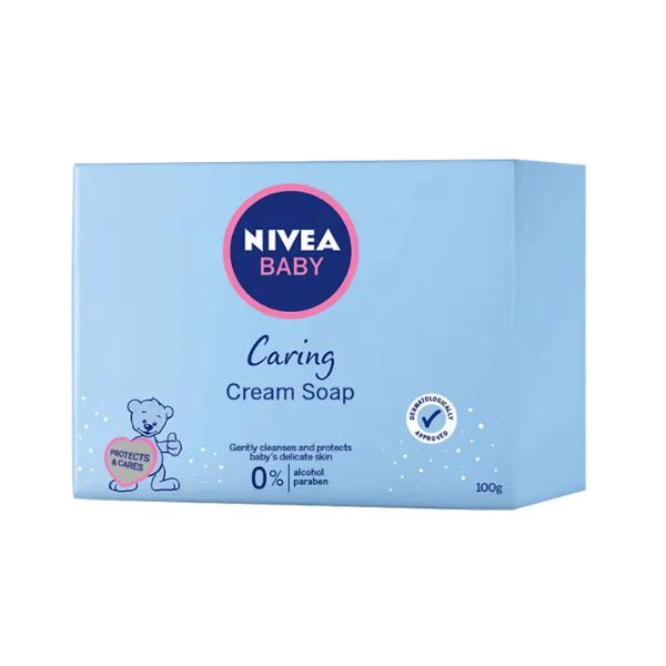 Sapun Solid Cremos pentru Bebelusi - Nivea Baby Caring Cream Soap, 100 g