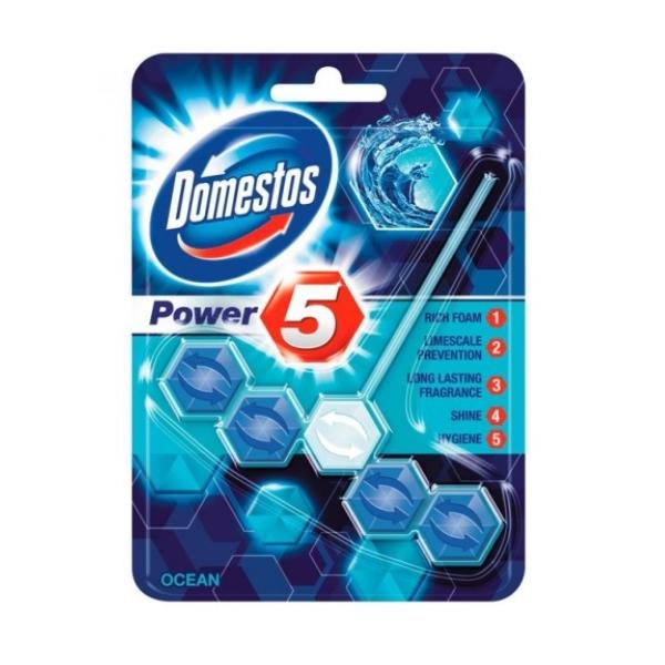 Odorizant pentru Toaleta cu Aroma Marina - Domestos Power 5 Ocean, 55 g