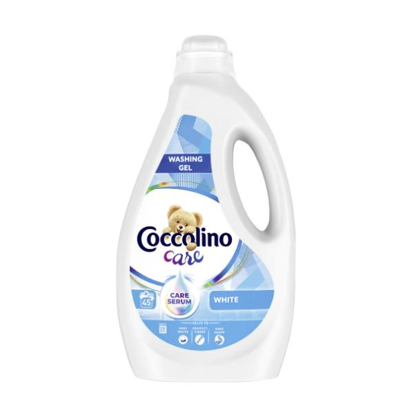 Detergent Lichid Gel pentru Rufe Albe - Coccolino Care White Washing Gel, 1800 ml