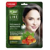 Masca Textila Revitalizanta pentru Fata cu Mur Pitic si Vitamina C Plant Line Phytotheraphy, 1 buc