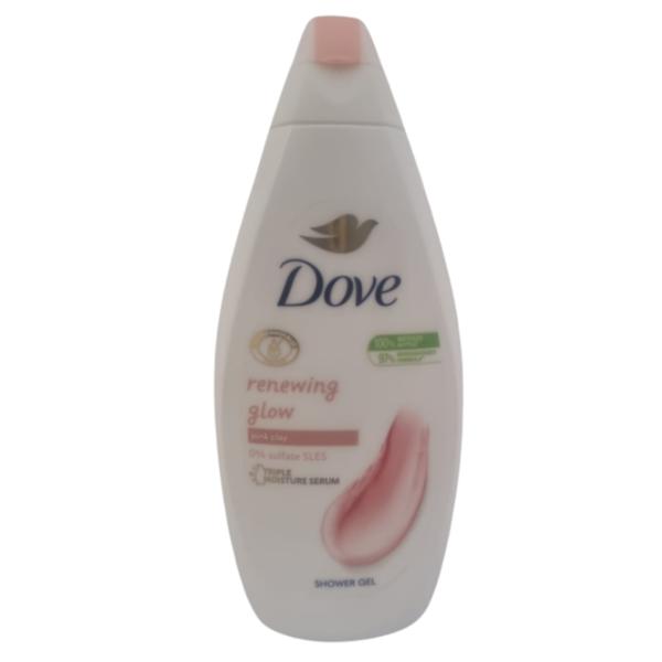 Gel de Dus Regenerant cu Argila Roz - Dove Renewing Glow Pink Clay Shower Ge, 500 ml