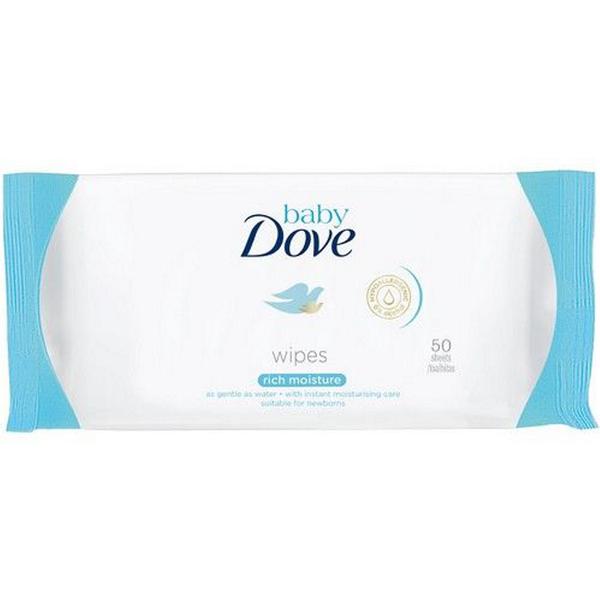 Servetele Umede Hidratante pentru Pielea Bebelusilor - Baby Dove Wipes Rich Moisture, 50 buc