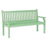 Banca de gradina din lemn verde menta Kolna 150x58x88 cm