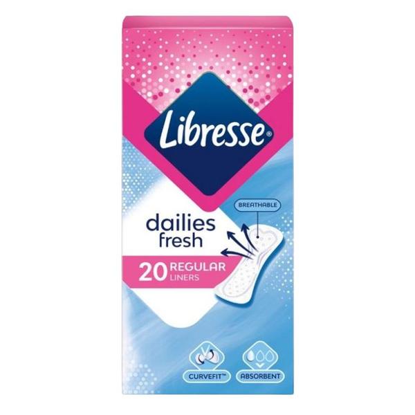 Absorbante Zilnice - Libresse Dailies Fresh Regular, 20 buc