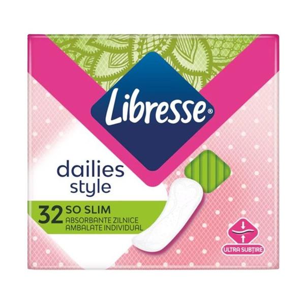 Absorbante Zilnice Ultra Subtiri Ambalate Individual - Libresse Dailies Style So Slim, 32 buc