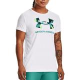 Tricou femei Under Armour Sportstyle Logo SS 1356305-106, XL, Alb