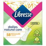 Absorbante Zilnice Naturale fara Parfum - Libresse Dailies Natural Care 0% Perfume Regular Liners, 58 buc