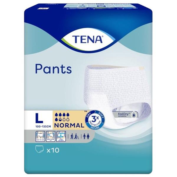 Chiloti Elastici pentru Incontinenta - Tena Pants Normal, marime L, 10 buc