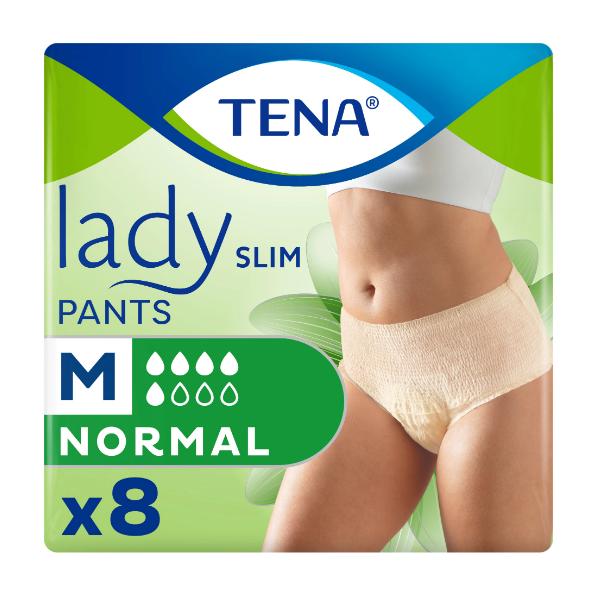 Chiloti Elastici pentru Incontinenta - Tena Lady Slim Pants Normal, marime M, 8 buc